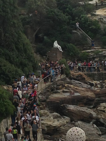 Crowd Scene - Sculpture by the Sea